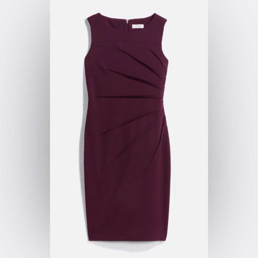 Calvin Klein Melodie dress size 8, dark purple